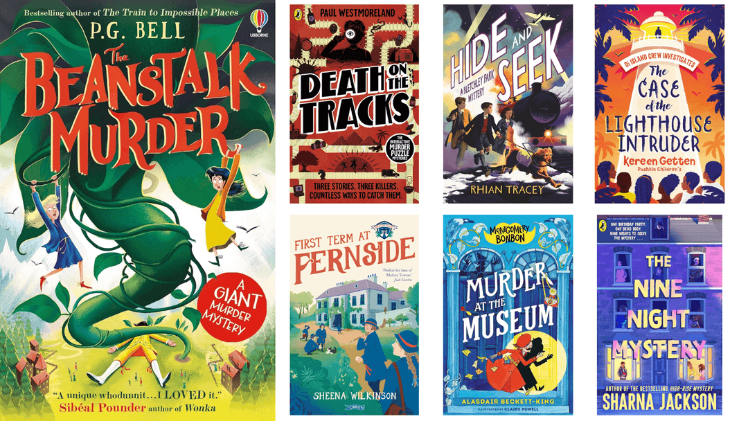 Various mystery books for kids covers