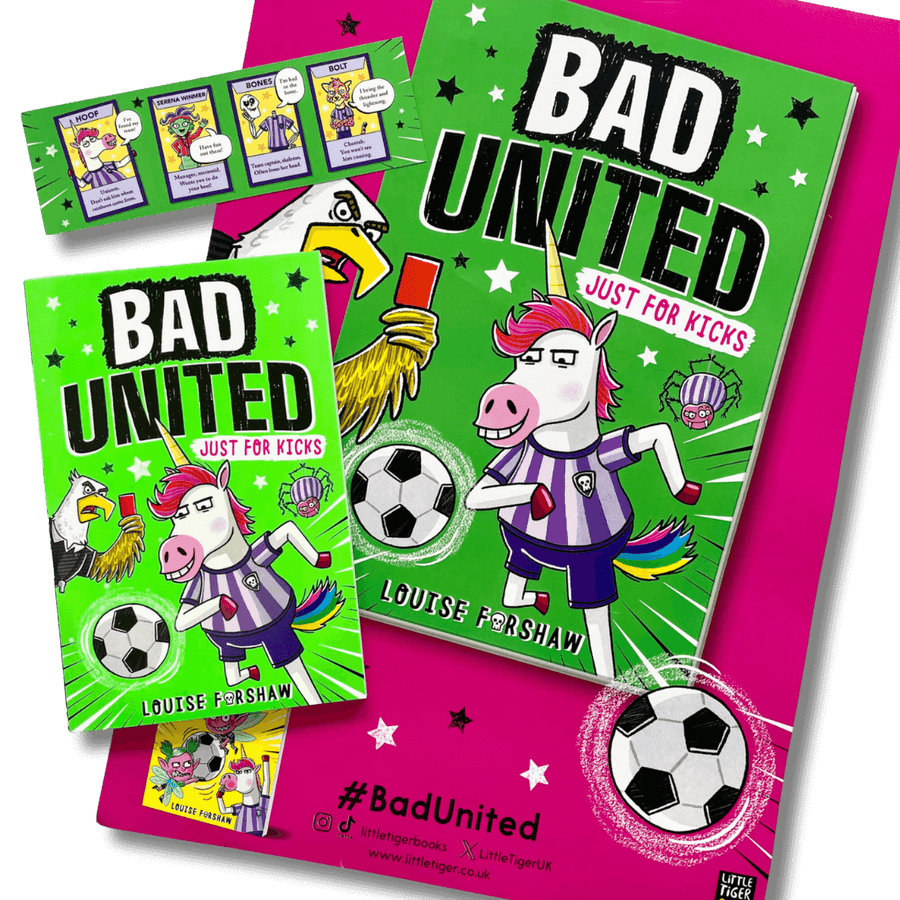 Bad United by Louise Forshaw with  poster and bookmark
