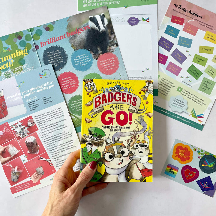 Badgers Are Go! chapter book and activity pack