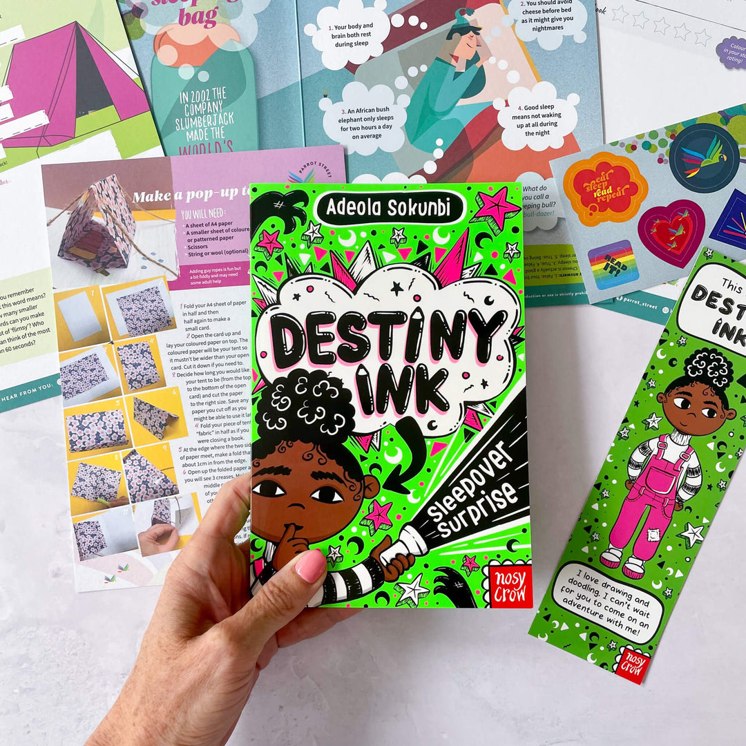 Destiny Ink: Sleepover Surprise chapter book and activity pack