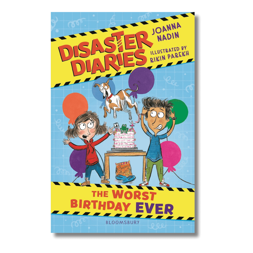 Cover of Disaster Diaries: The Worst Birthday Ever by Joanna Nadin and Rikin Parekh