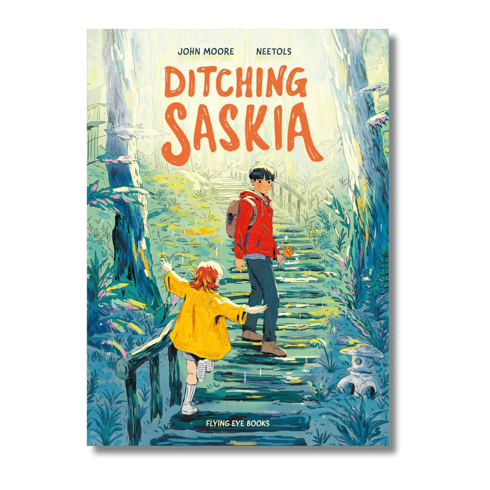 Cover of Ditching Saskia graphic novel by John Moore and Neetols