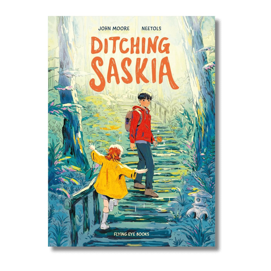 Cover of Ditching Saskia graphic novel by John Moore and Neetols