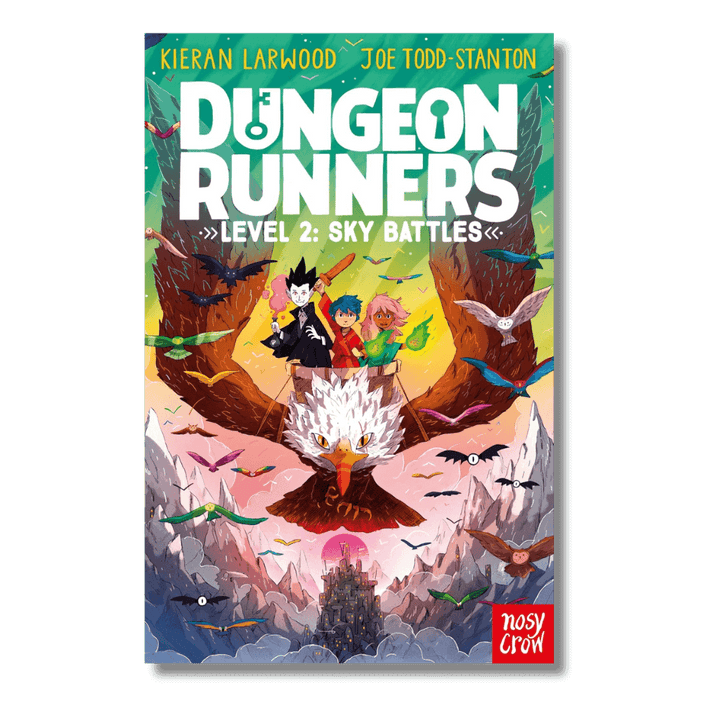 Cover of Dungeon Runners: Sky Battle by Kieran Larwood and illustrated by Joe Todd-Stanton