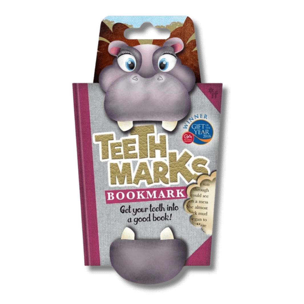 Hippo teethmarks bookmark