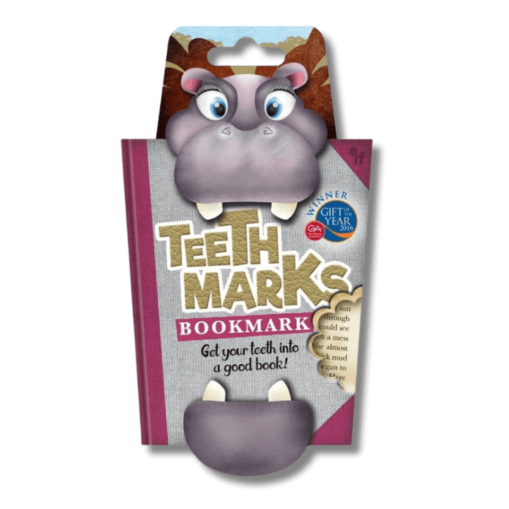 Hippo teethmarks bookmark