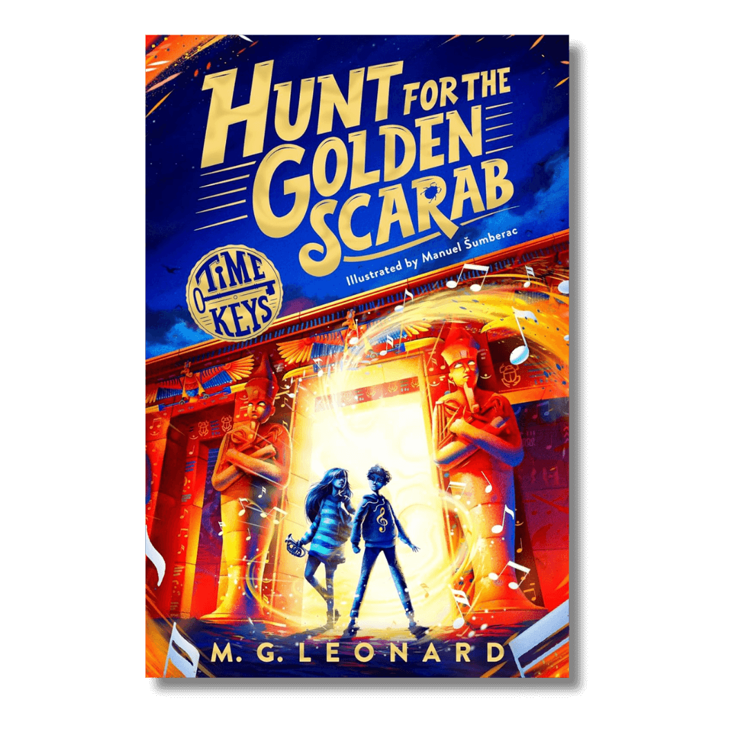 Cover of Hunt for the Golden Scarab by M.G. Leonard