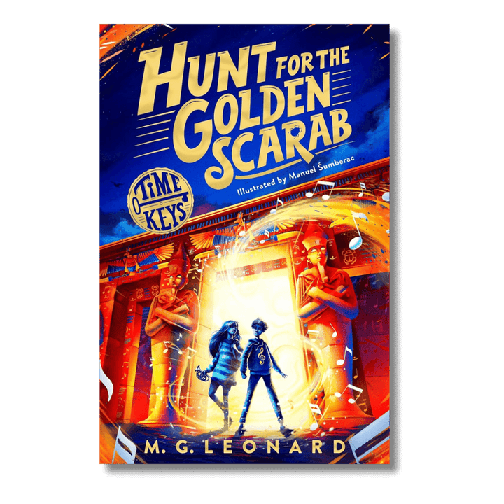 Cover of Hunt for the Golden Scarab by M.G. Leonard