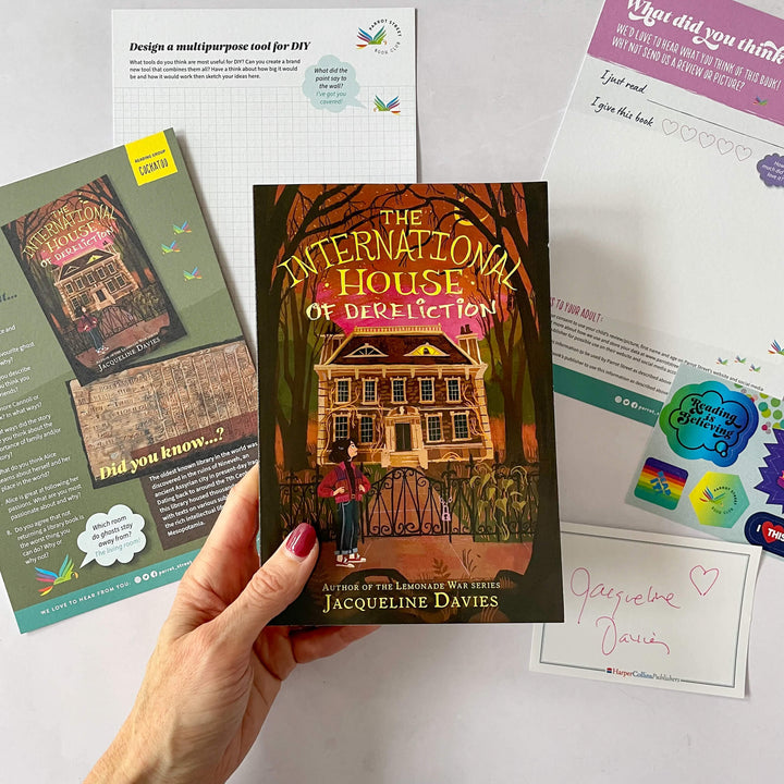 The International House of Dereliction chapter book and activity pack