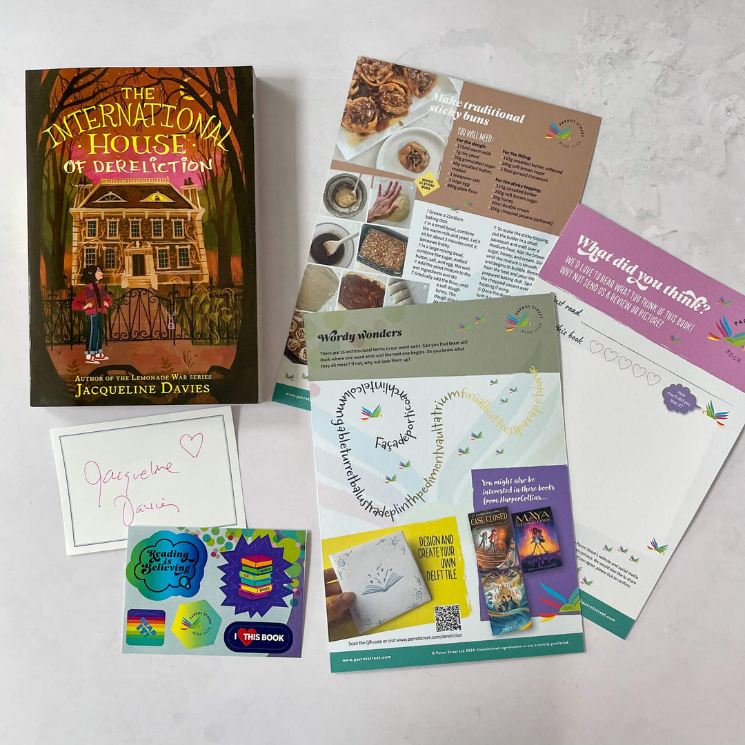 The International House of Dereliction chapter book and activity pack