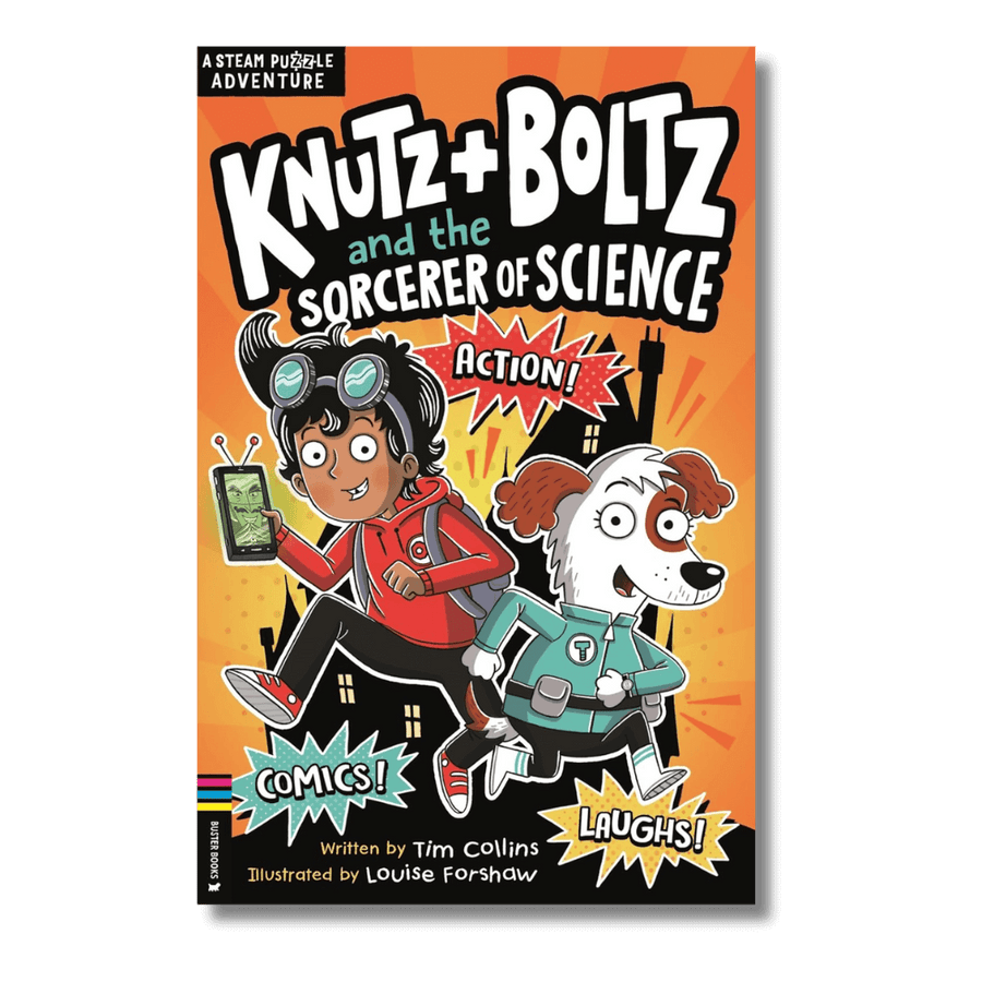 Cover of Knutz & Boltz and the Sorcerer of Science by Tim Collins