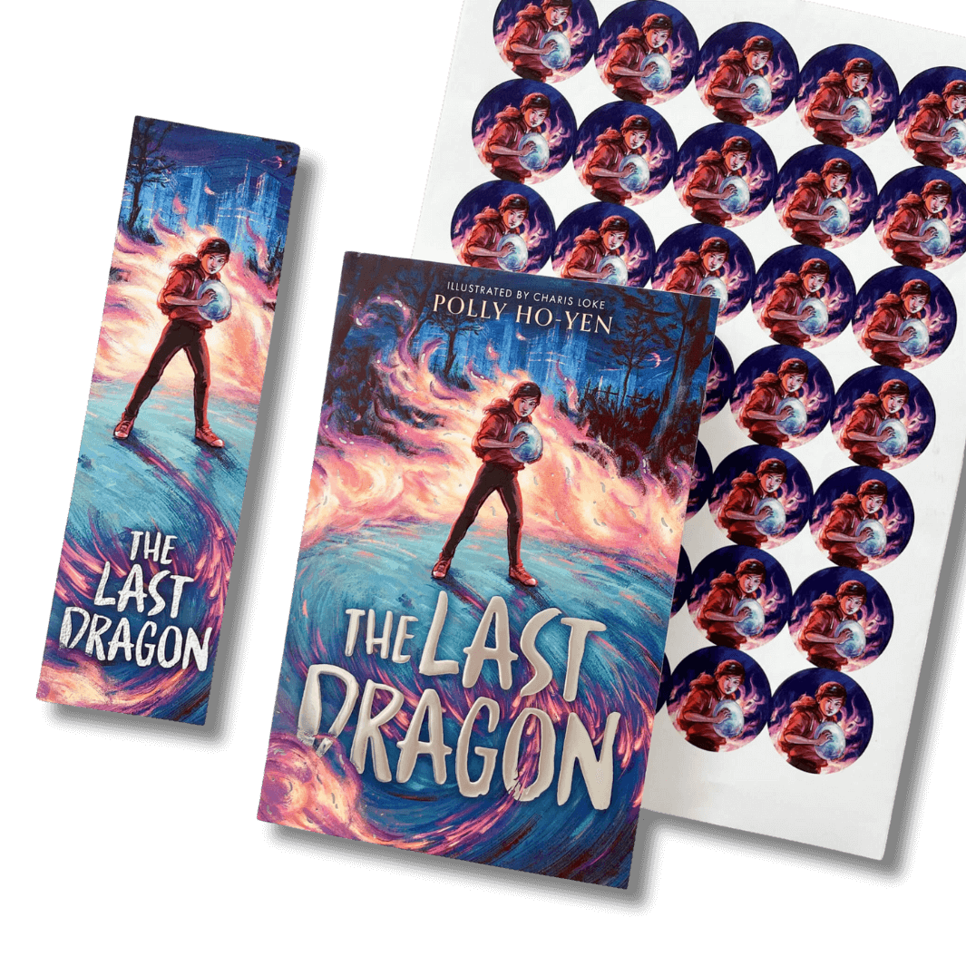 The Last Dragon by Polly Ho-Yen with bookmark and stickers