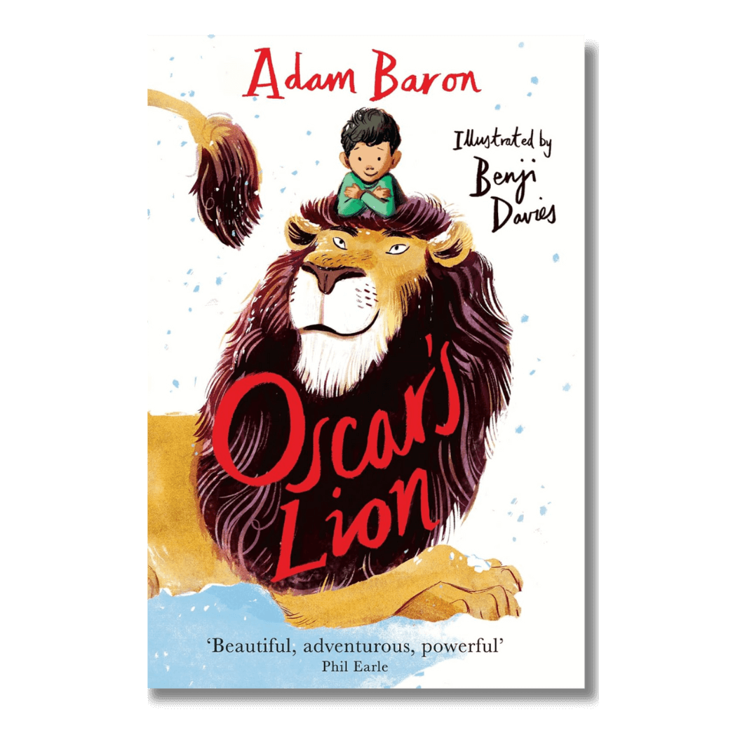 Cover of Oscar's Lion by Adam Baron, illustrated by Benji Davies