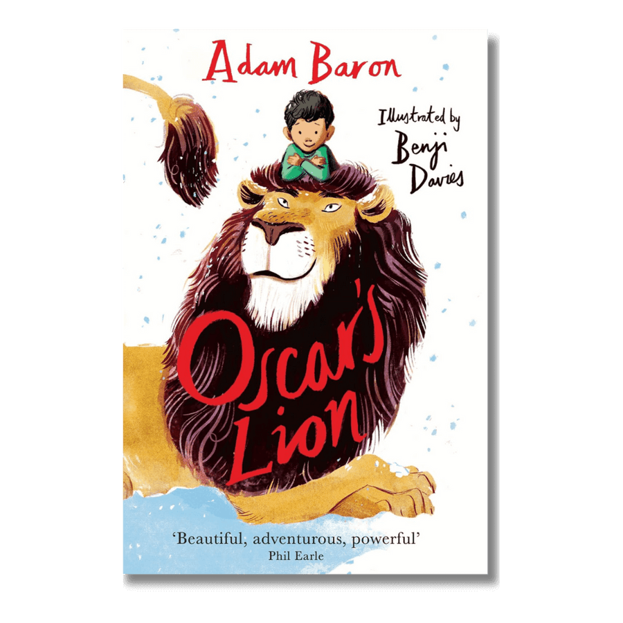 Cover of Oscar's Lion by Adam Baron, illustrated by Benji Davies