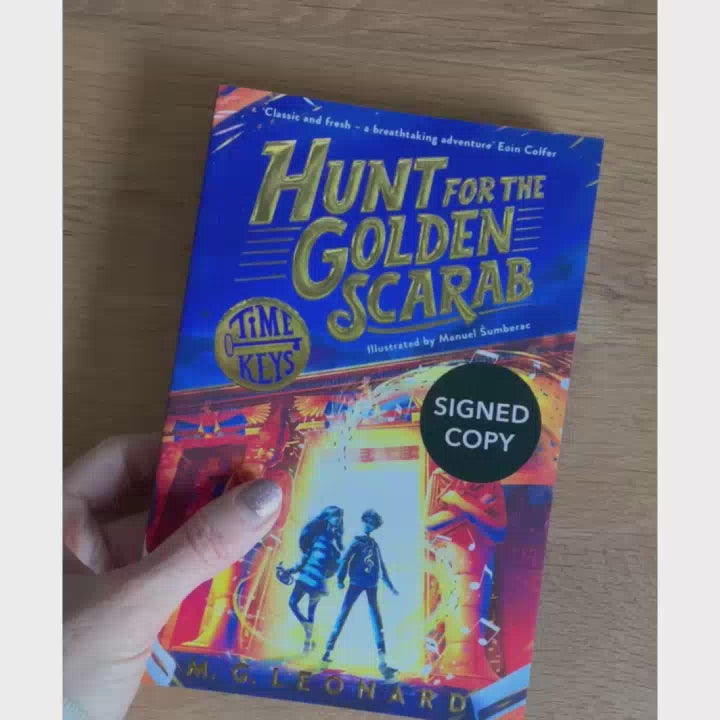 Hunt for the Golden Scarab *Signed by the author