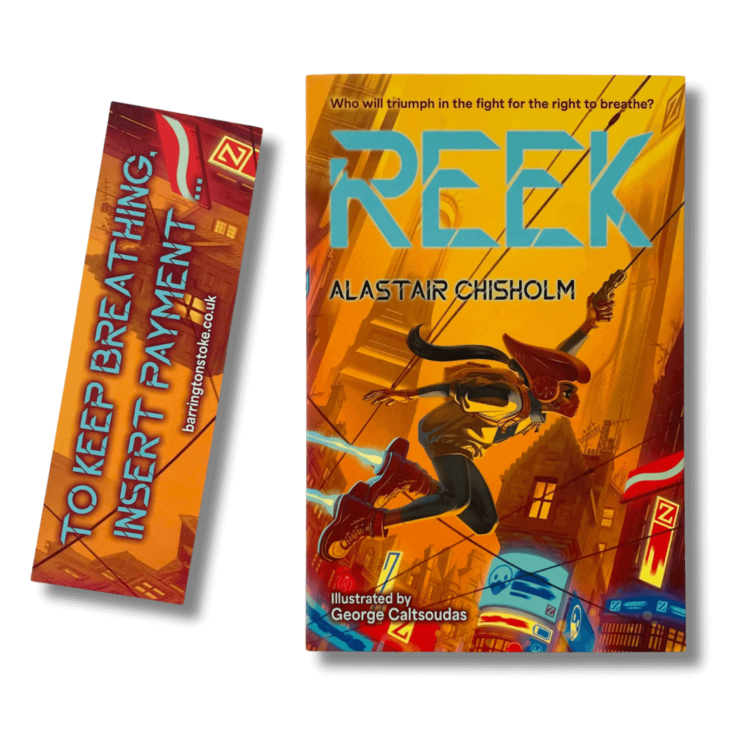 Cover of Reek by Alastair Chisholm with free accompanying bookmark
