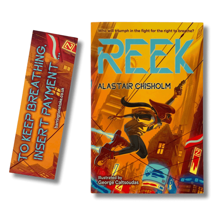 Cover of Reek by Alastair Chisholm with free accompanying bookmark