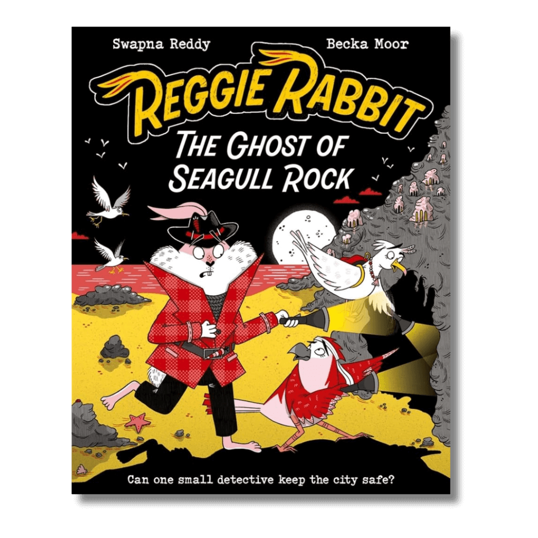 Cover of Reggie Rabbit: The Ghost of Seagull Rock by Swapna Reddy & Becka Moor