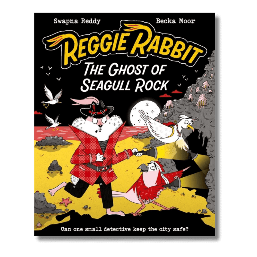 Cover of Reggie Rabbit: The Ghost of Seagull Rock by Swapna Reddy & Becka Moor