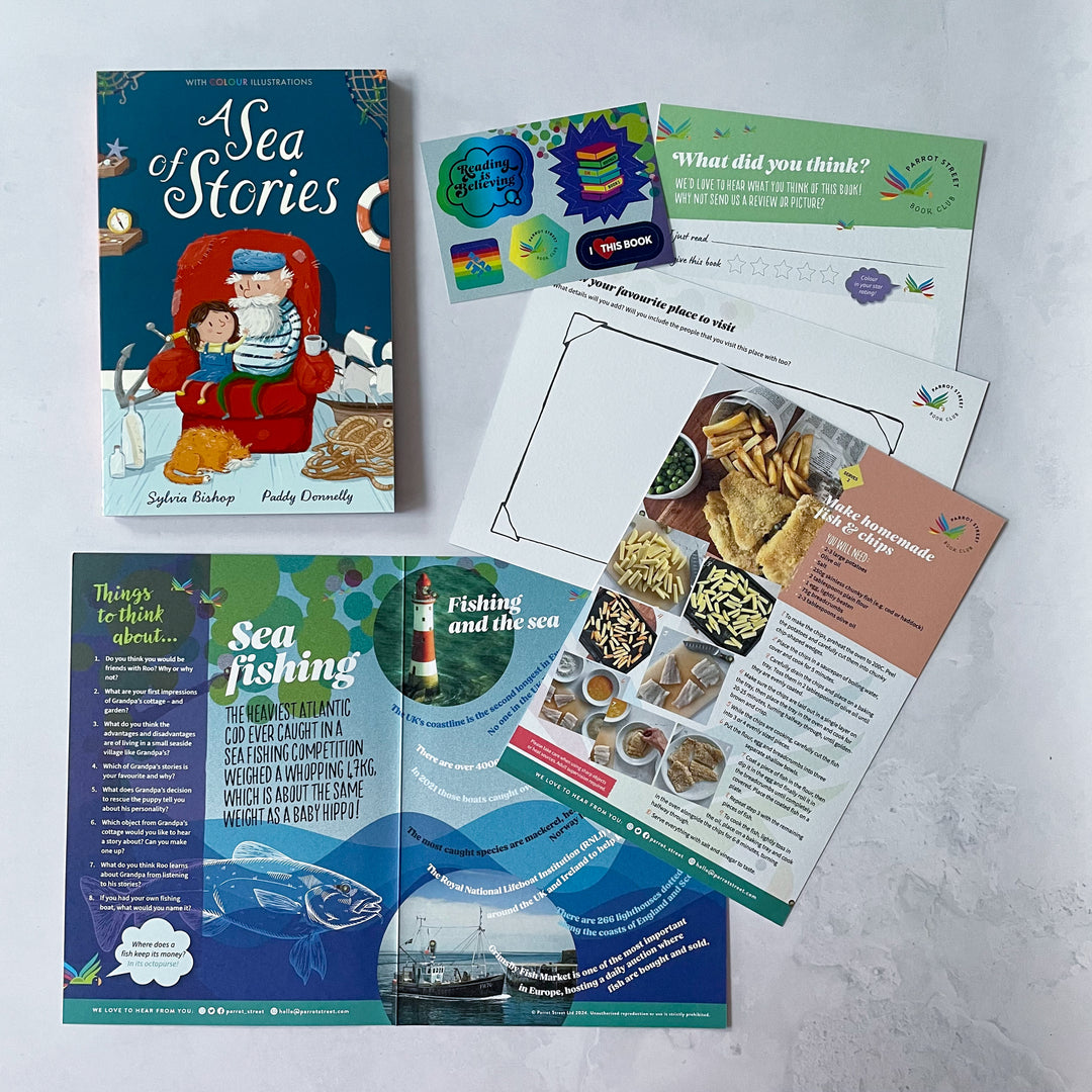 A Sea of Stories chapter book and activity pack