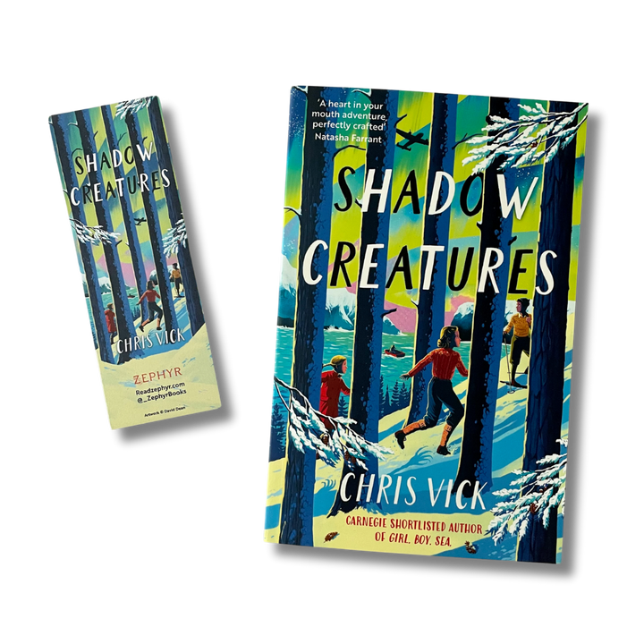 Shadow Creatures by Chris Vick with accompanying bookmark