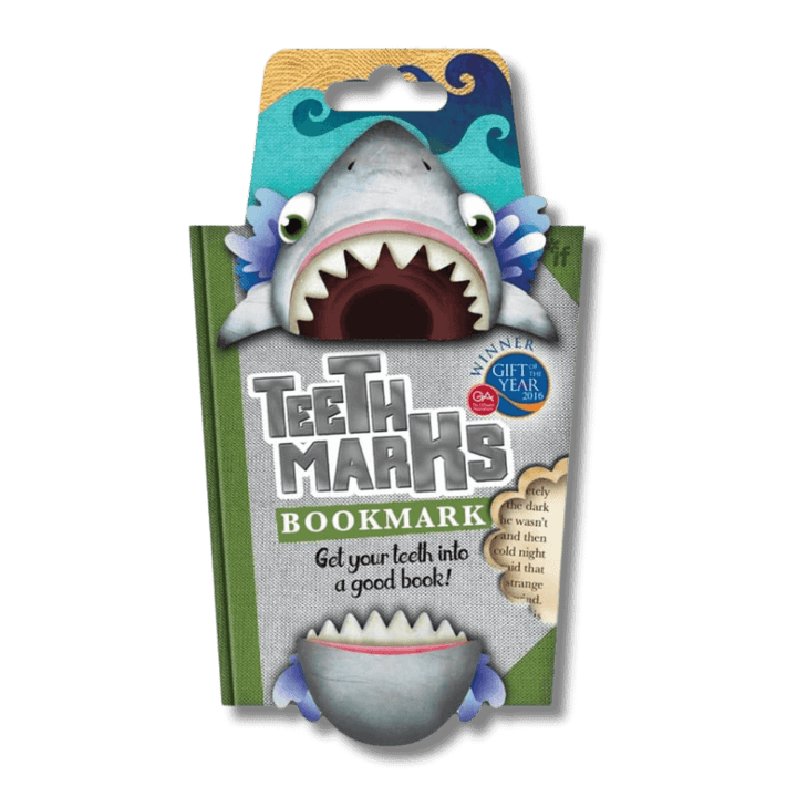 Shark teethmarks bookmark