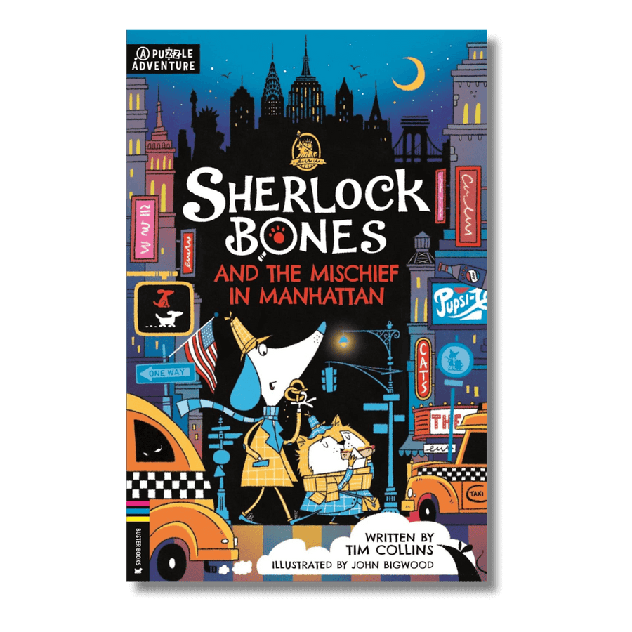 Cover of Sherlock Bones and the Mischief in Manhattan by Tim Collins